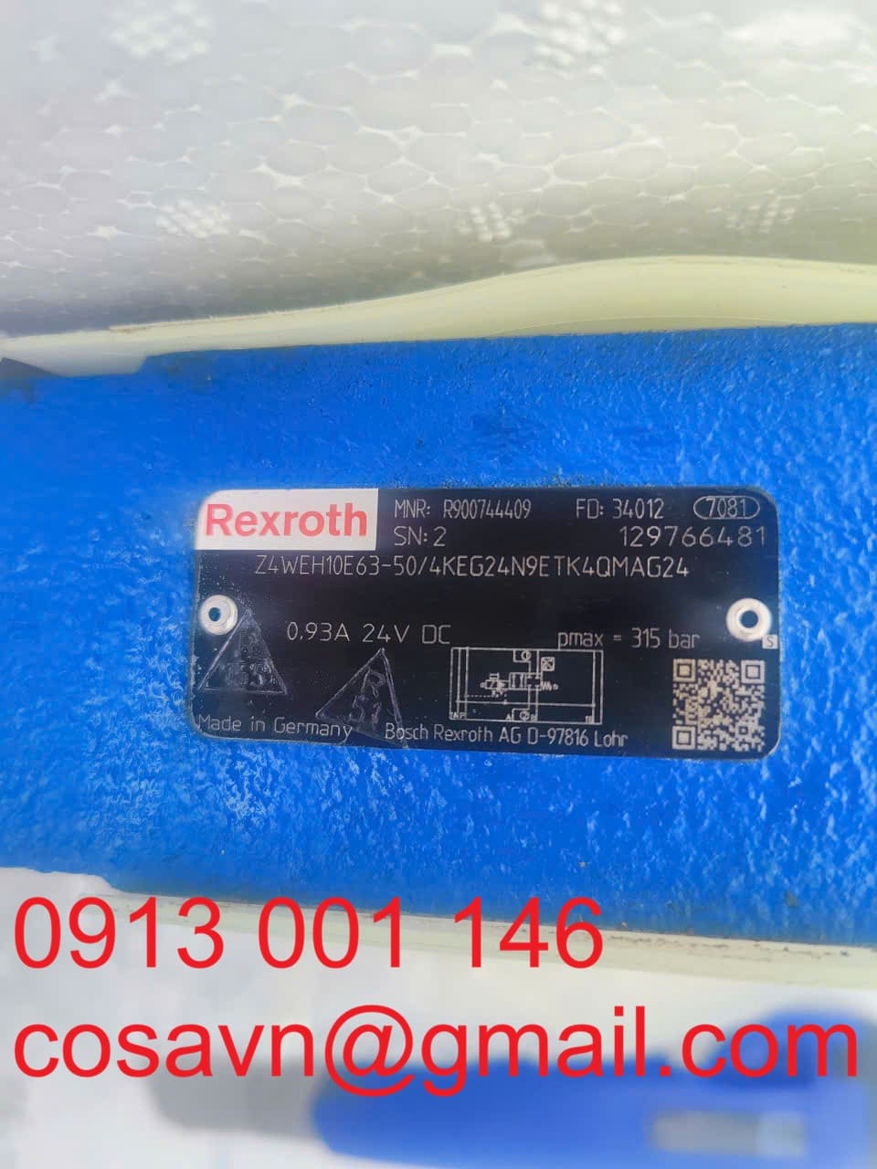 Bosch Rexroth Van điều hướng kiểu trục trượt Bosch Rexroth Z4WEH10E63-50/4KEG24N9ETK4QMAG24 Z4WEH10E63-50/4KEG24N9ETK4QMAG24